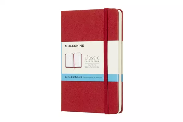 Een Moleskine Dotted Hard Cover Notebook Pocket Red koop je bij Moleskine.nl